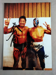 ■3選手■直筆サイン■ソラール/スペル・アストロ/ウルトラマン■ミル・マスカラス ミル・マスカラス＆藤波辰爾 直筆Wサイン入り ポートレート② – 闘道館