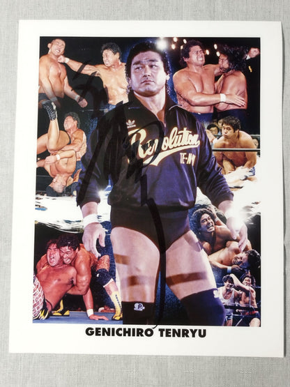 天龍源一郎 直筆サイン入りポートレート①