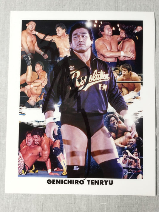 天龍源一郎 直筆サイン入りポートレート①