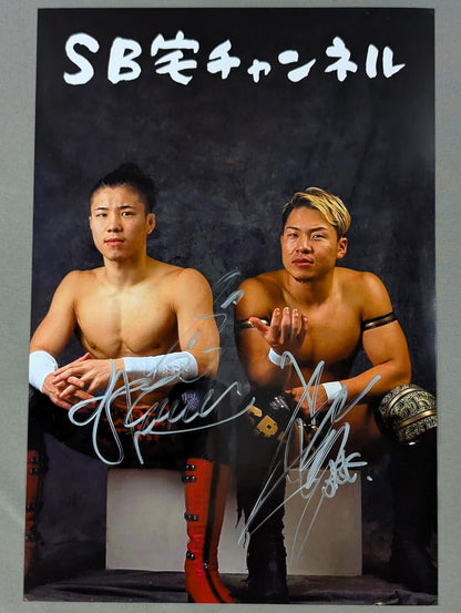 SBK&TAKUMA 直筆Wサイン入り ポートレート(A-1)