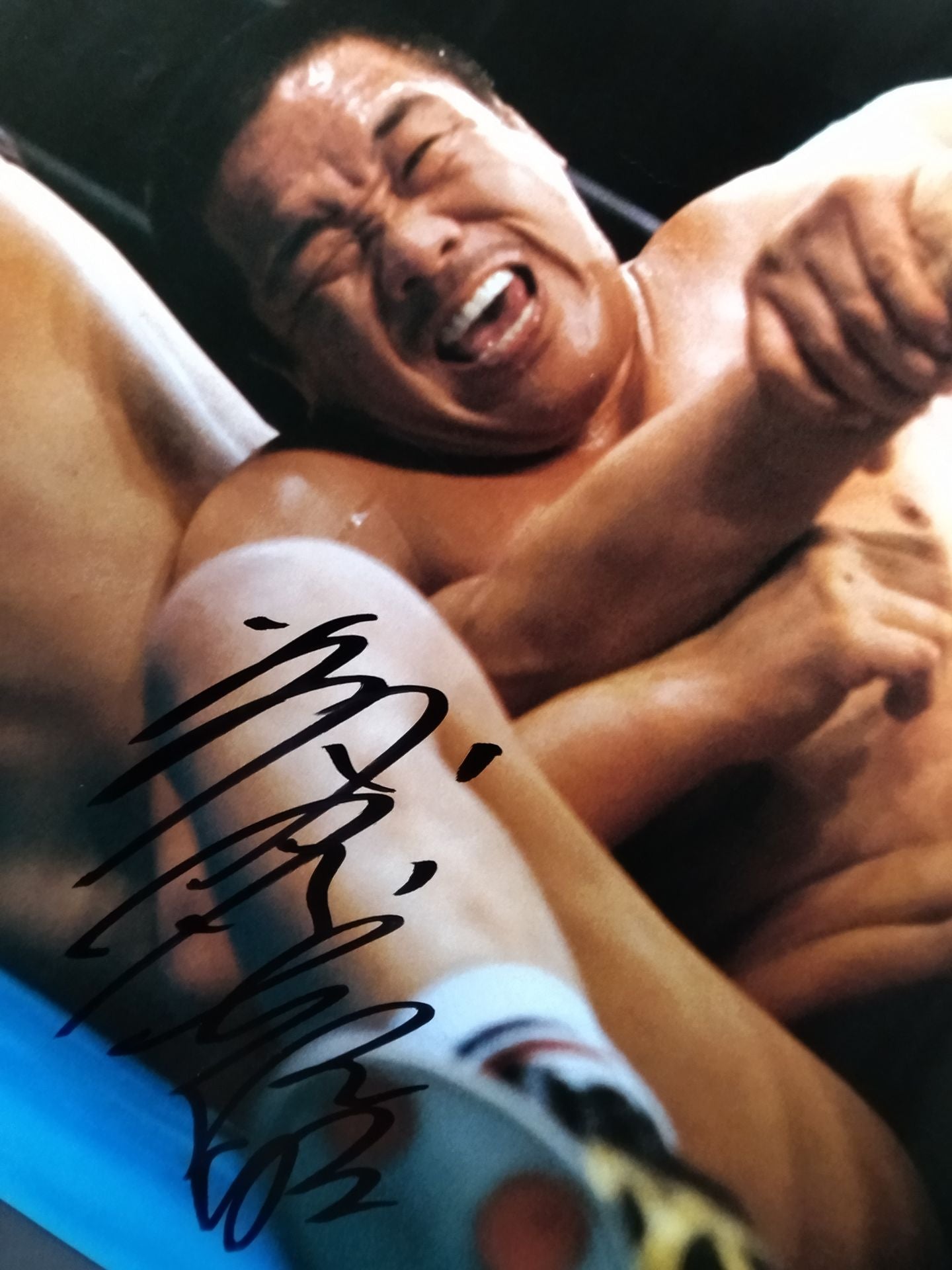 【hand signed autograph】 Yoshiaki Fujiwara  Poster