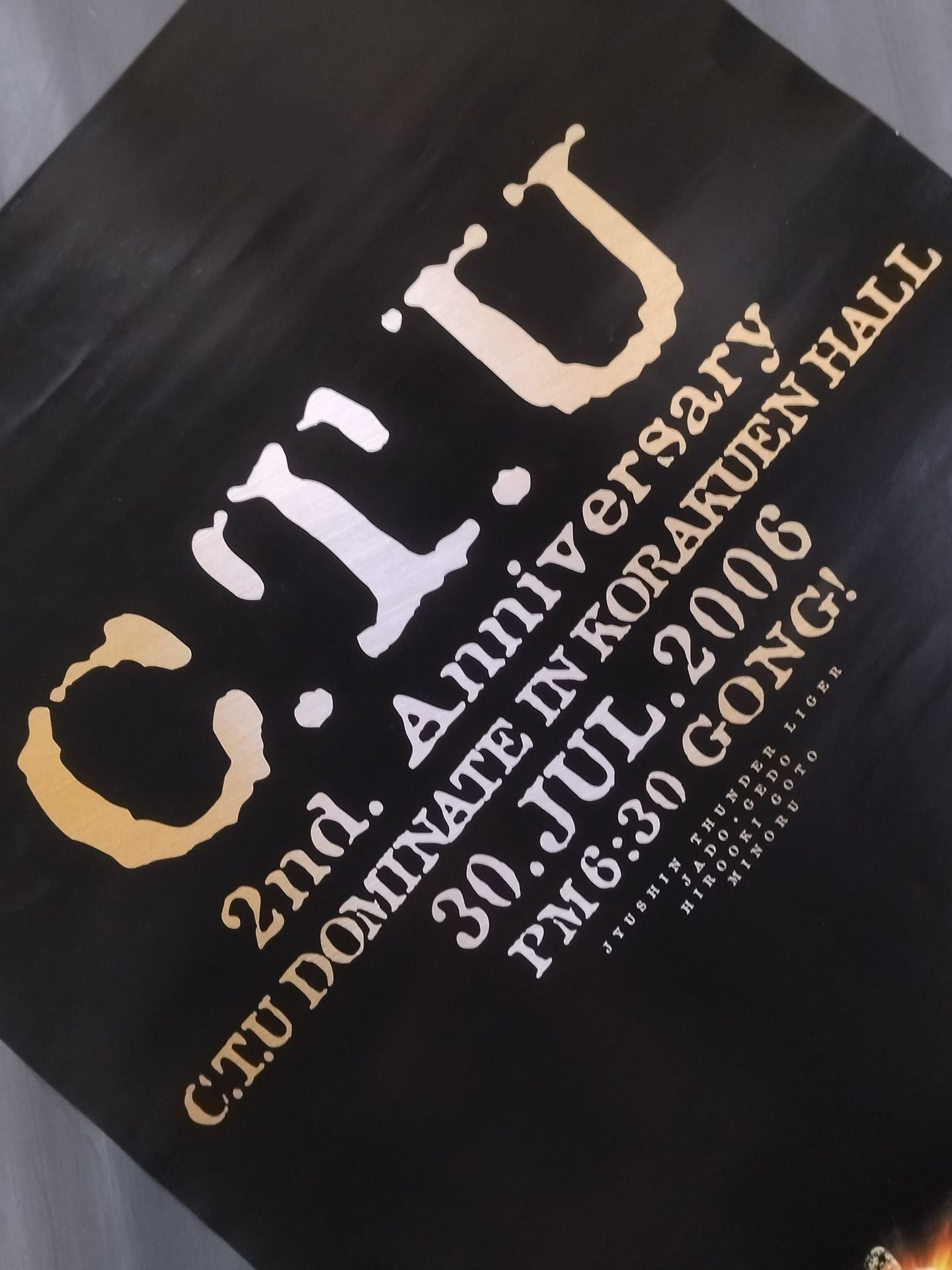 【Full fighters hand signed autograph 】C.T.U 2nd. Anniversary ～C.T.U DOMINATE IN KORAKUEN HALL～