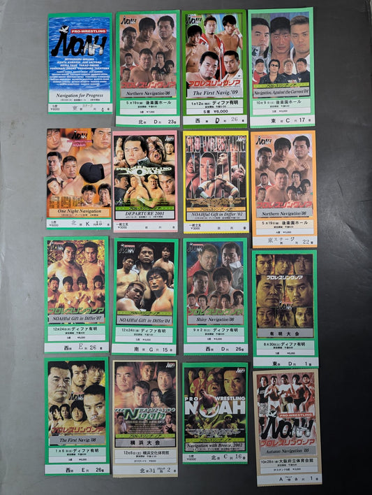 NOAH Tournament ticket stub  sets(7)