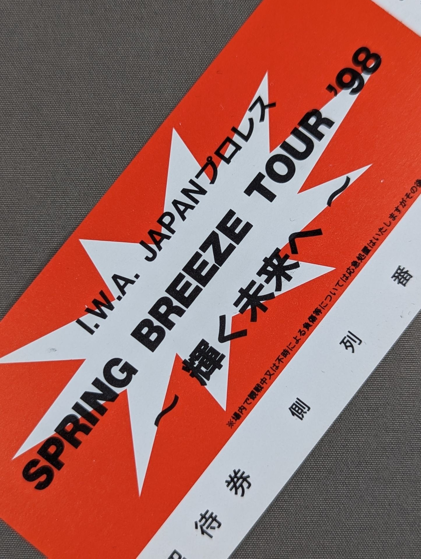 [All tickets] IWA JAPAN "SPRING BREEZE TOUR'98 ~To a shining future~"