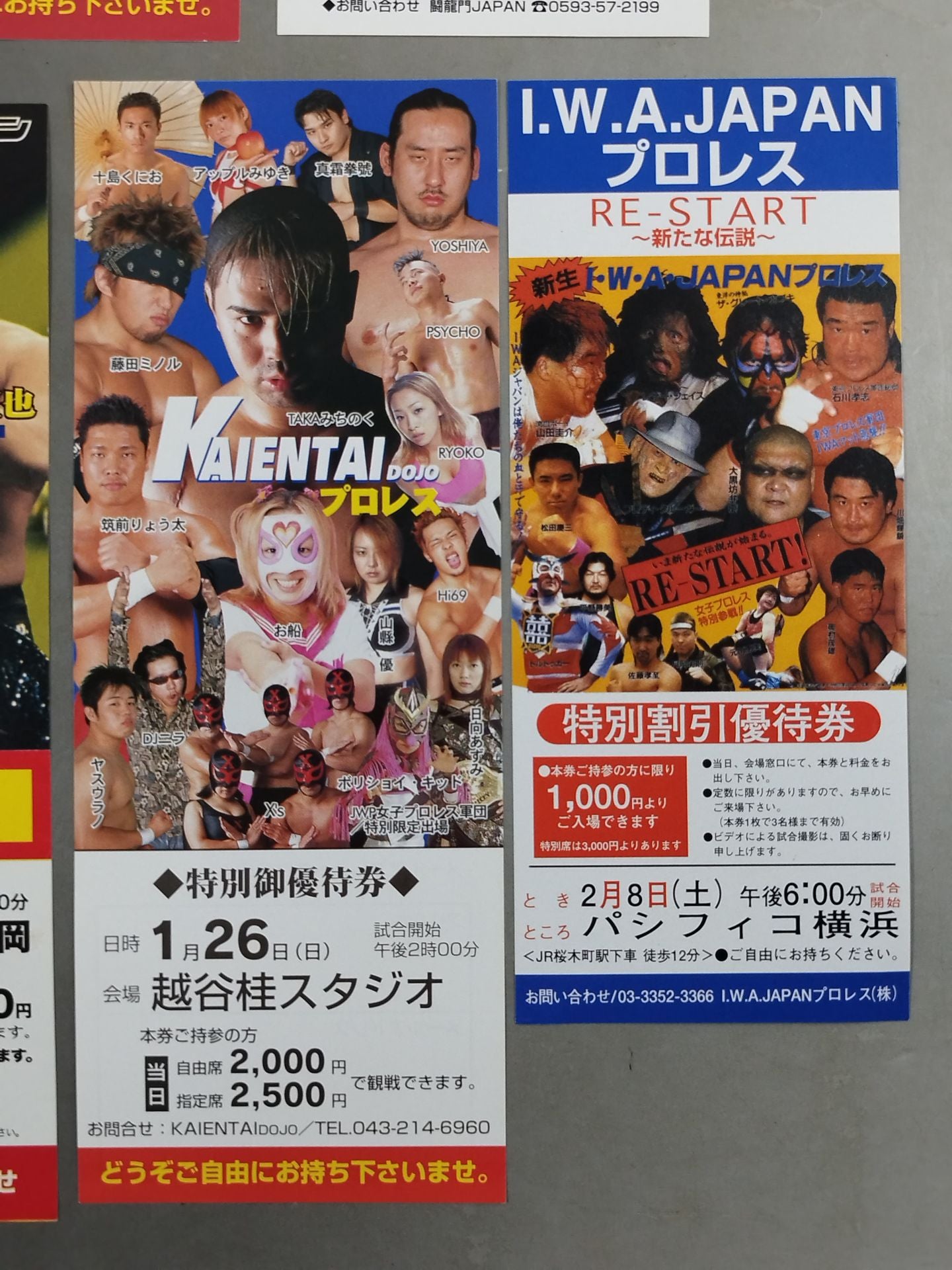 Domestic indie promotion  preferential ticket & spectator ticket set(2)