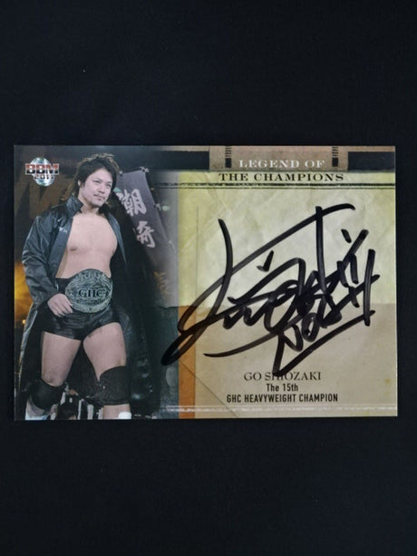 2011 BBM Go Shiozaki  Formula autographed card 