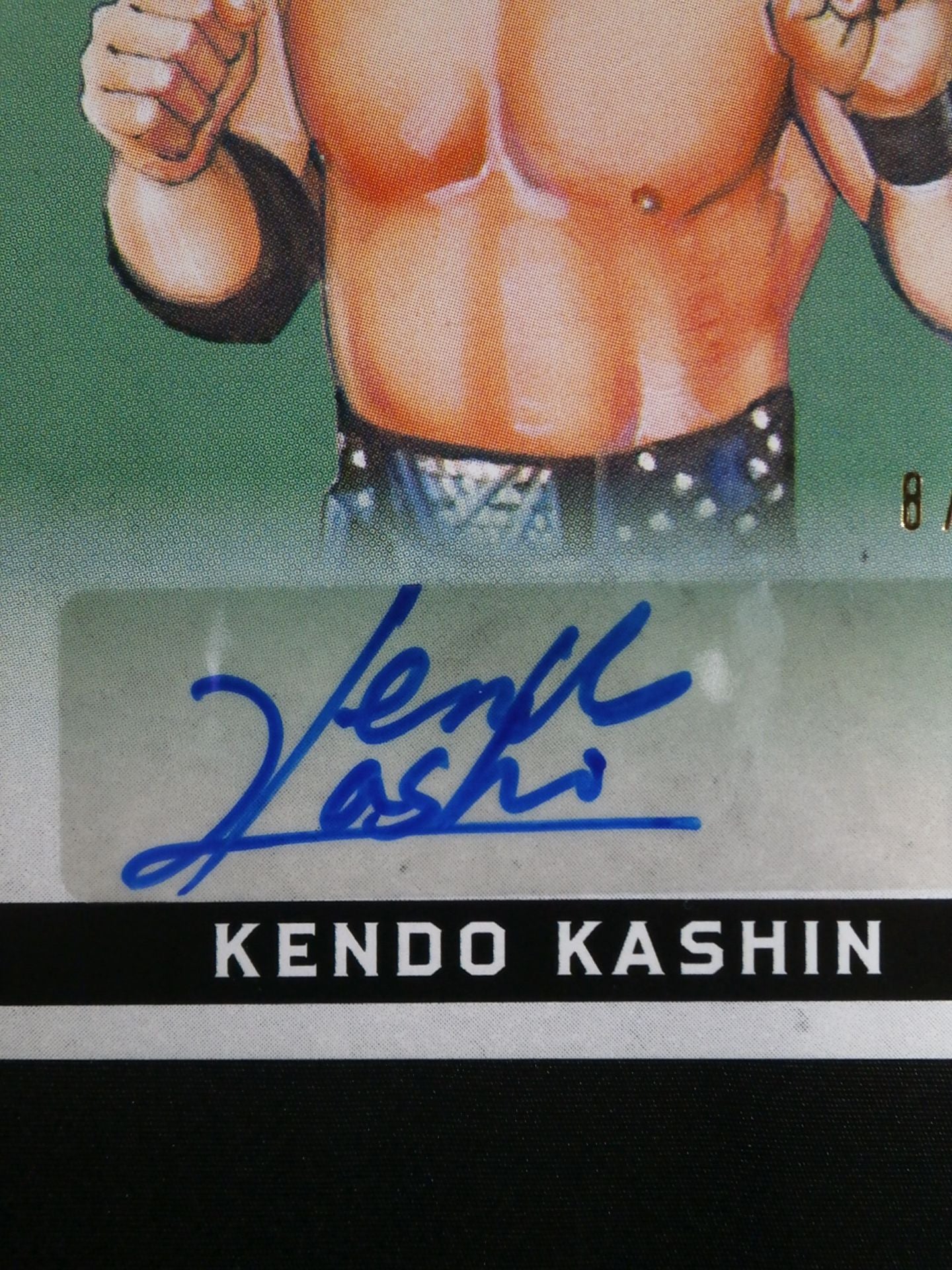 2018 Leaf Legend of Wrestling ケンドー・カシン 公式サインカード①