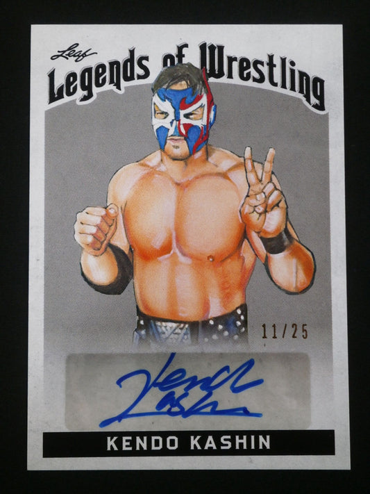 2018 Leaf Legend of Wrestling ケンドー・カシン 公式サインカード②