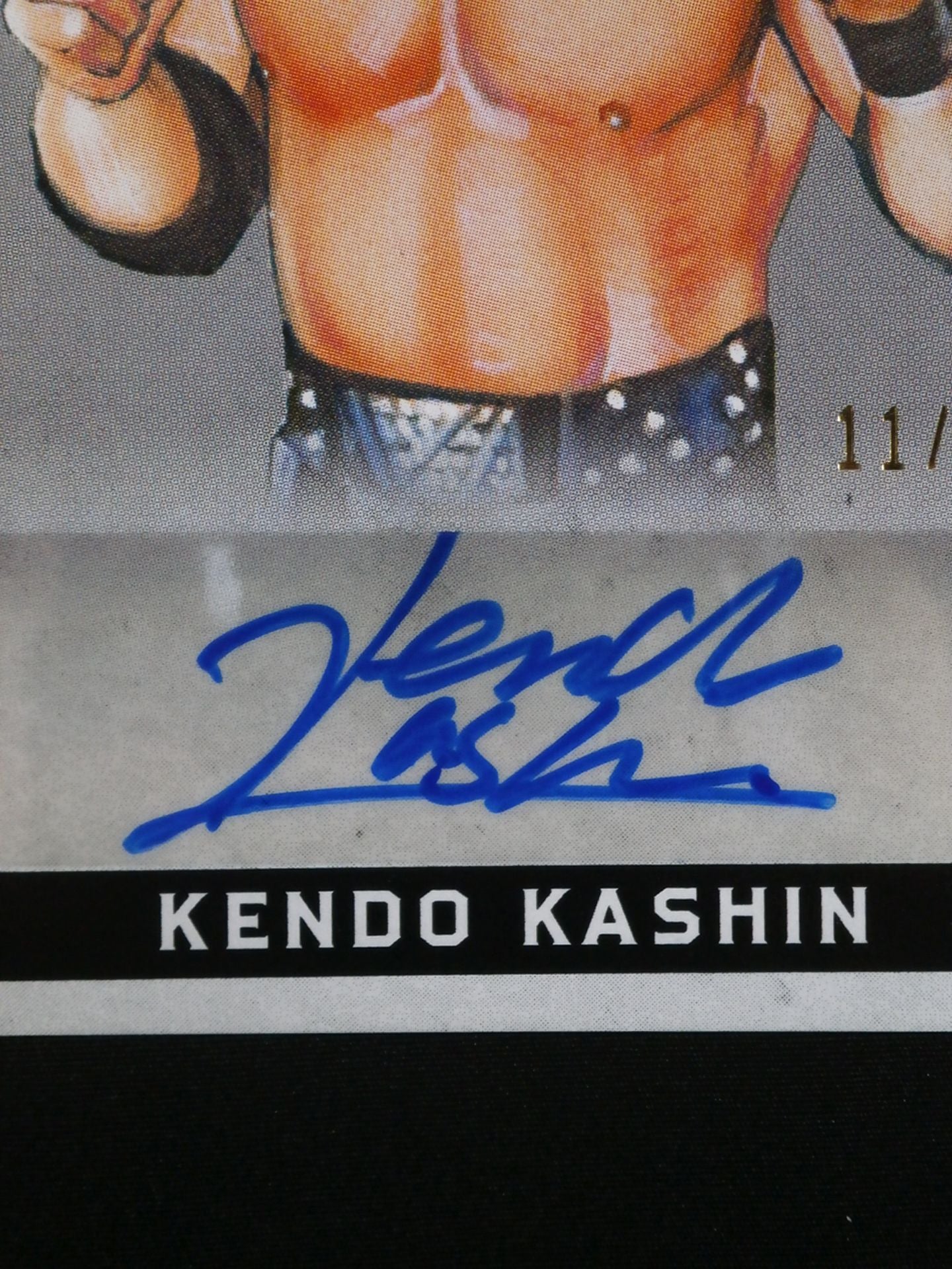 2018 Leaf Legend of Wrestling ケンドー・カシン 公式サインカード②