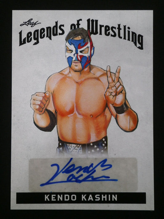 2018 Leaf Legend of Wrestling ケンドー・カシン 公式サインカード③