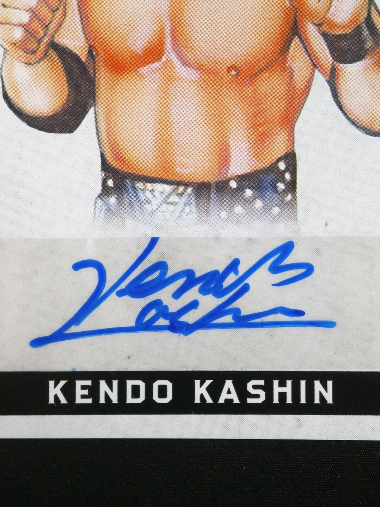 2018 Leaf Legend of Wrestling ケンドー・カシン 公式サインカード③