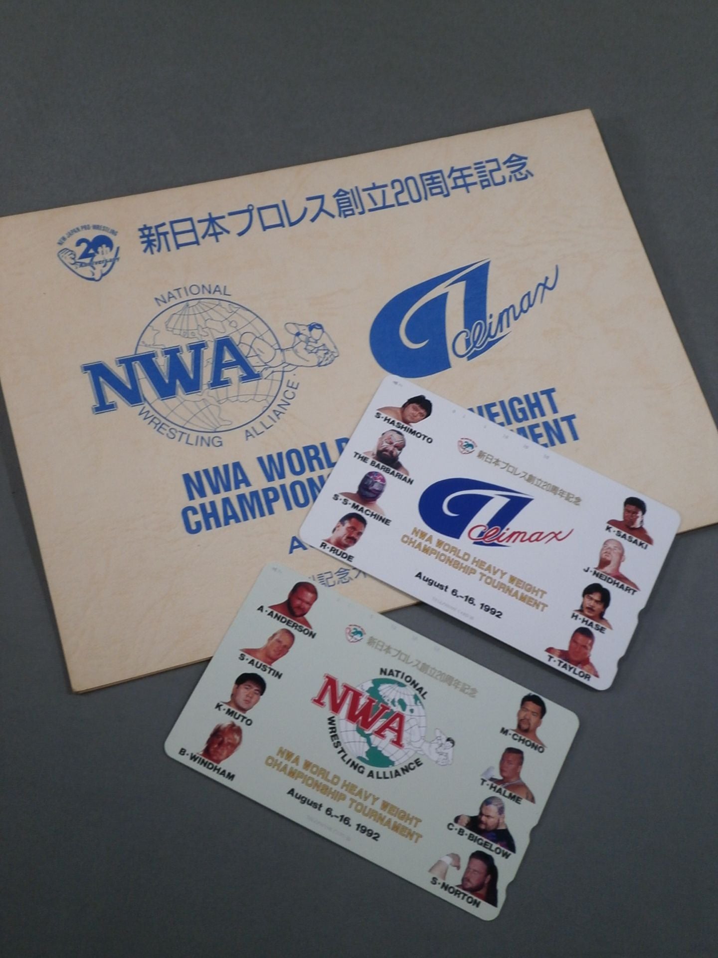New Japan Pro Wrestling  20th Anniversary NWA WORLD HEAVY WEIGHT CHAMPIONSHIP TOURNAMENT