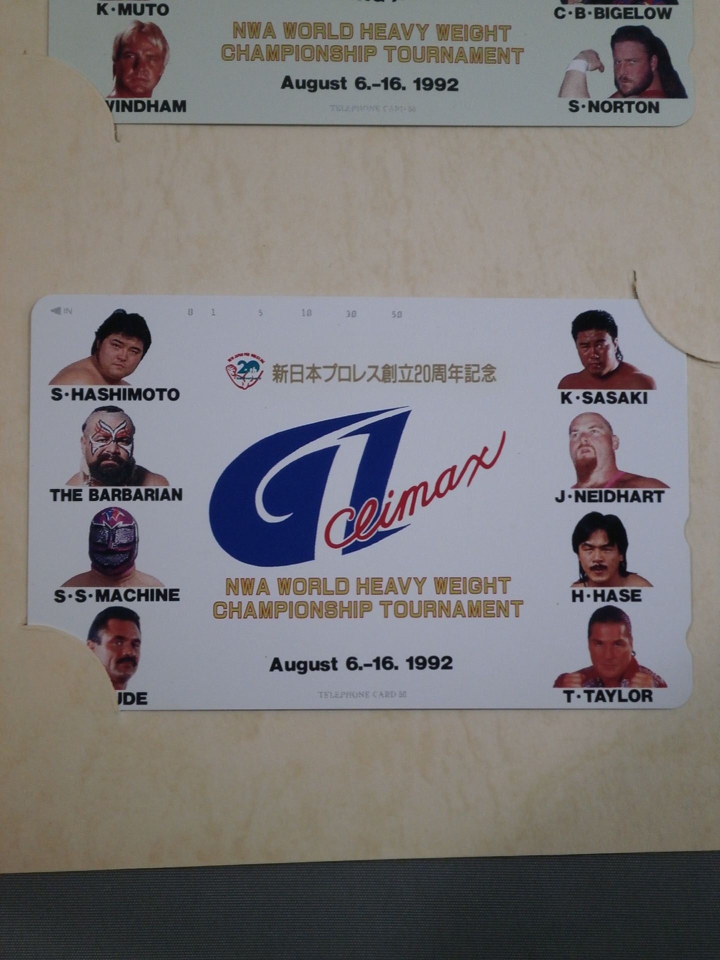 New Japan Pro Wrestling  20th Anniversary NWA WORLD HEAVY WEIGHT CHAMPIONSHIP TOURNAMENT