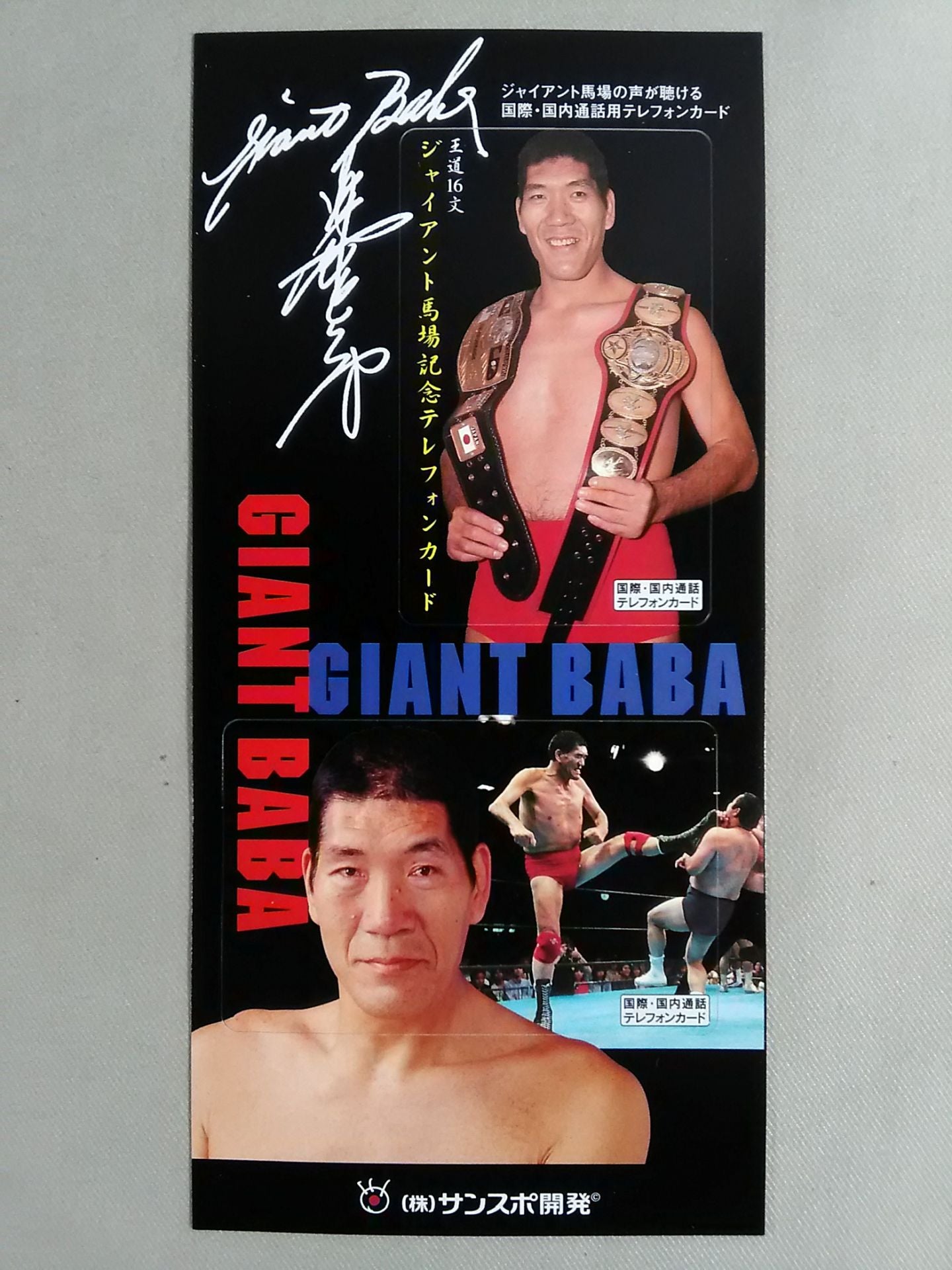 Royal Road 16 Sentence Giant Baba  Memorial Telephone Card