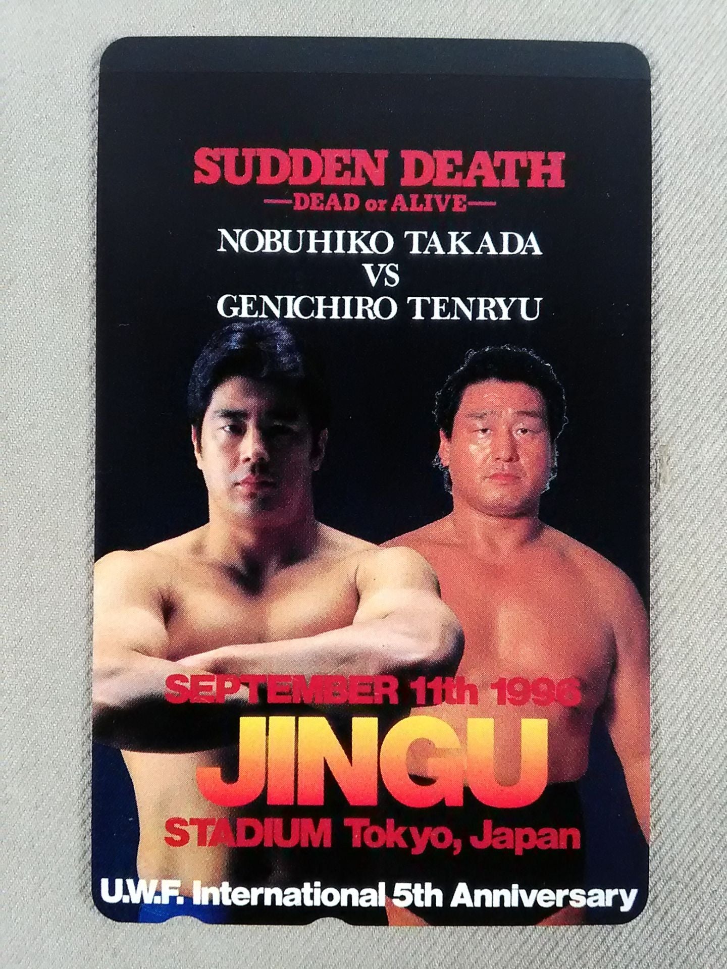 SUDDEN DEATH Nobuhiko Takada vs Tenryu Genichiro 