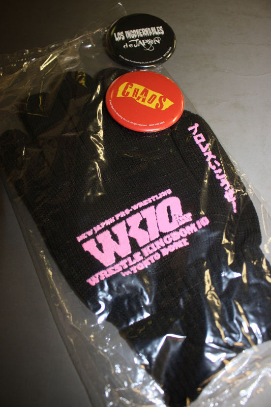 レッスルキングダム10 応援グローブ(黒×ピンク)