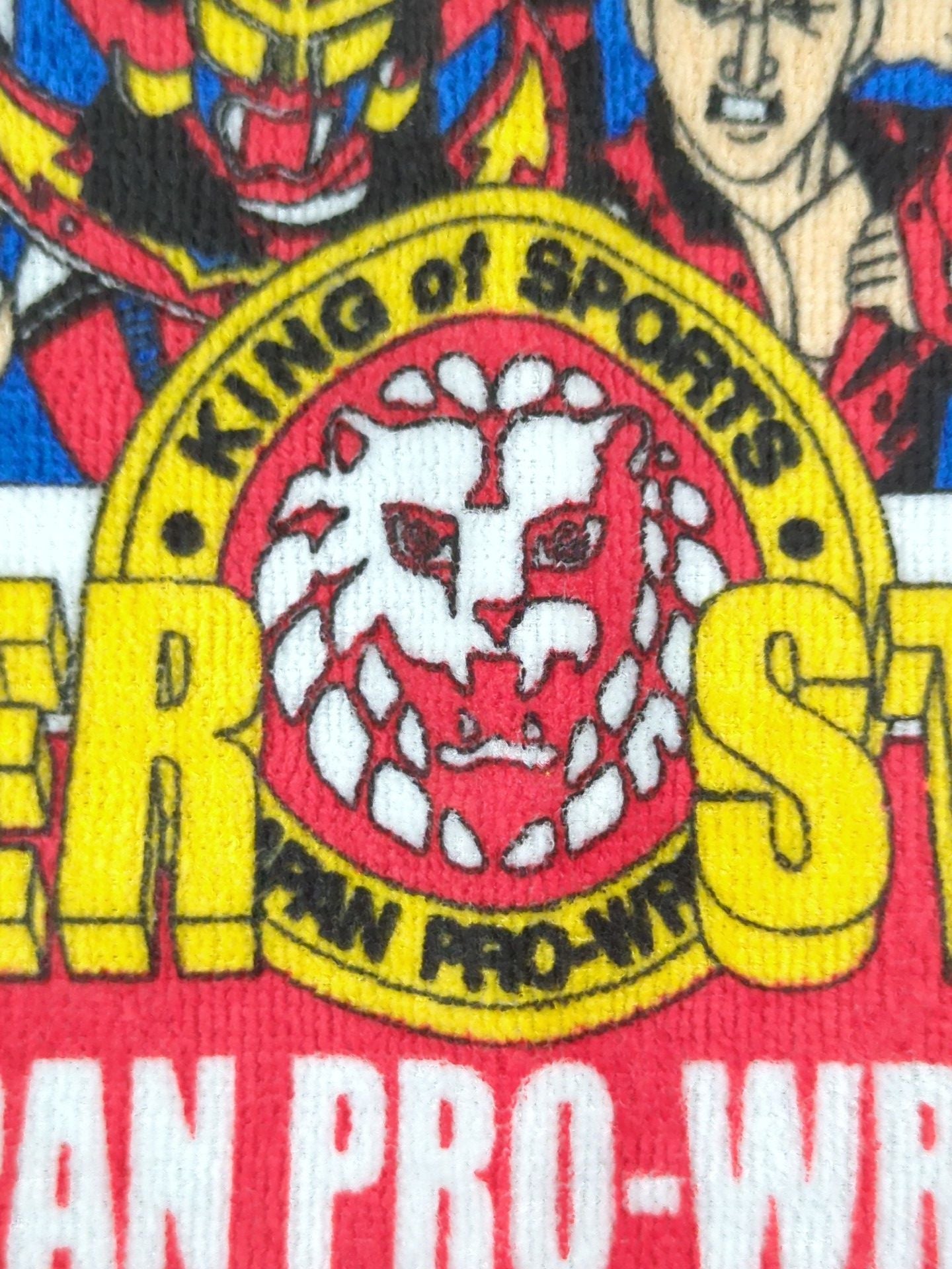 ★ ★ Original New Japan Pro Wrestling  "SUPER STARS" Fighters  illustration hand towel