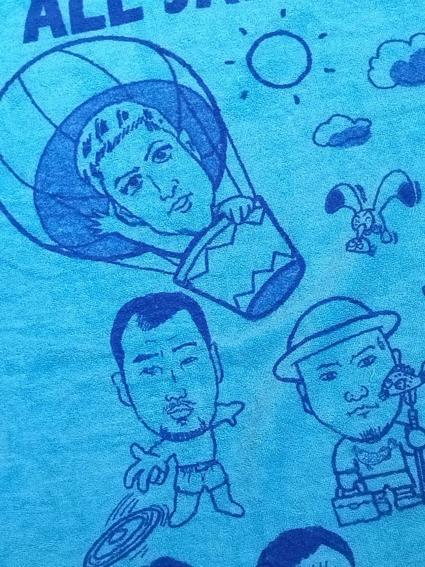 全日本プロレス「選手イラスト」バスタオル(夏)