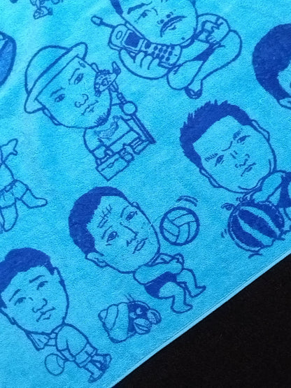 All Japan Pro Wrestling  "fighters Illustration" Bath towel (summer)