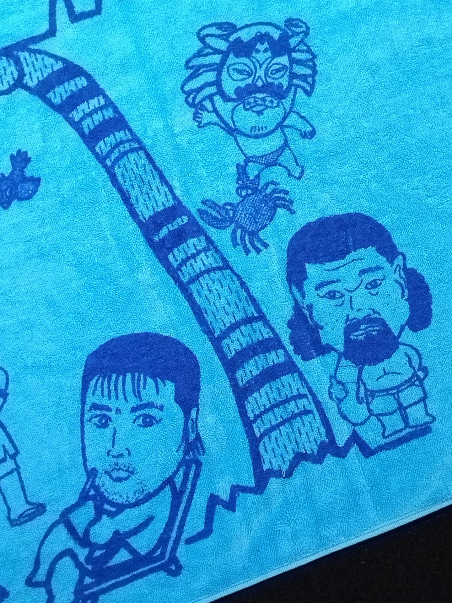 All Japan Pro Wrestling  "fighters Illustration" Bath towel (summer)