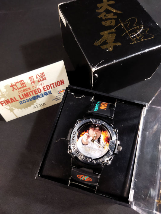 ★当時モノ ポスター付★ 大仁田厚 引退記念オオニタウォッチ FINAL LIMITED EDITION