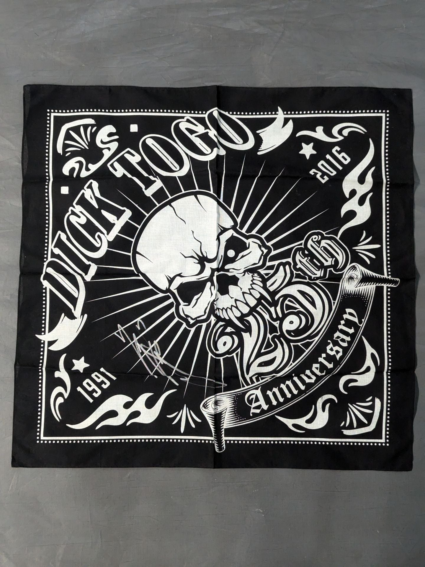 【Dick Togo  Autographed】DICK TOGO Bandana (A)