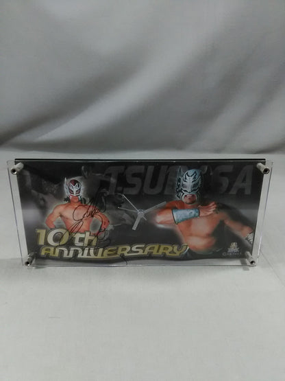 【hand signed autograph】  Tsubasa 10th ANNIVERSARY Table Clock