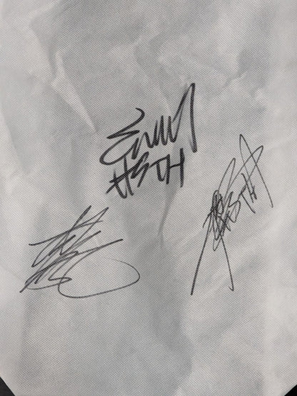[3 fighters hand signed autograph 】#STRONGHEARTS Non-woven bag (white)