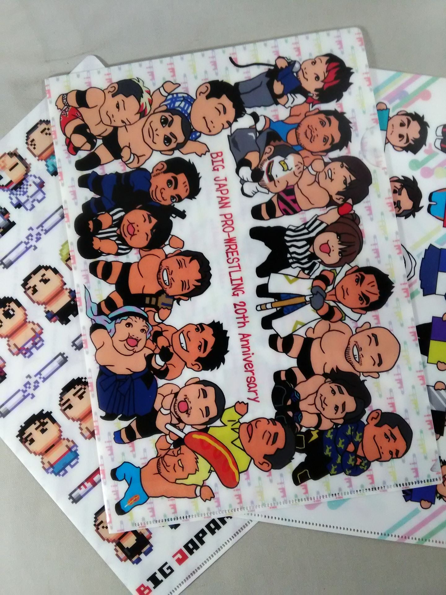 Big Japan Pro Wrestling Plastic File Folder  Sets(5)