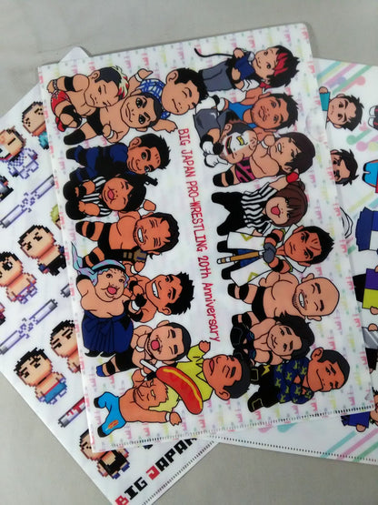 Big Japan Pro Wrestling Plastic File Folder  Sets(5)
