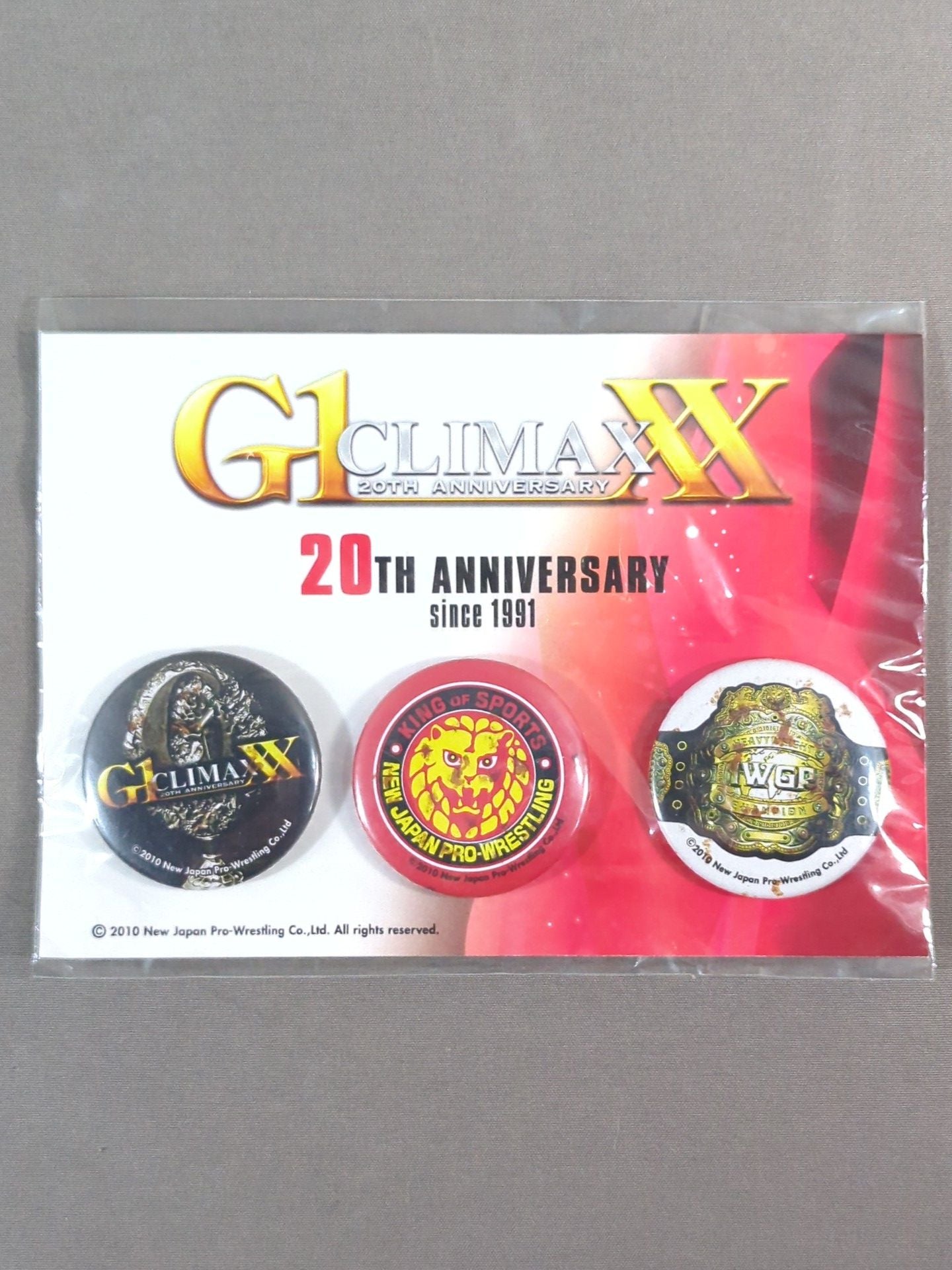 ★20TH ANNIVERSARY★ G1 CLIMAX XX PinBack button set