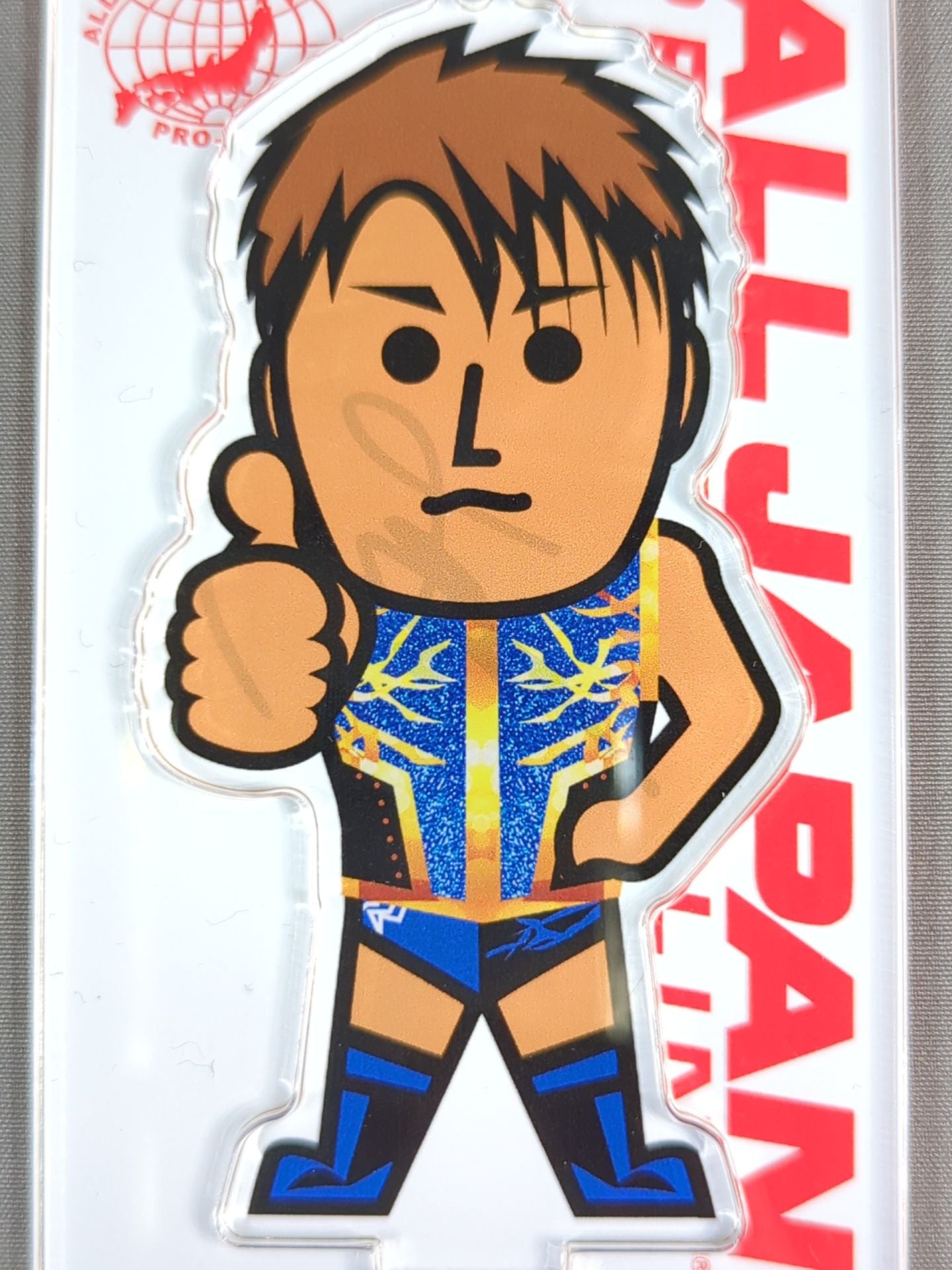 【hand signed autograph】 Yuma Aoyagi  Character Acrylic Stand Keychain