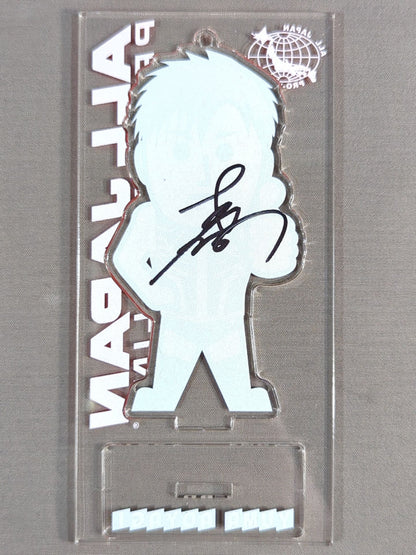 【hand signed autograph】 Yuma Aoyagi  Character Acrylic Stand Keychain