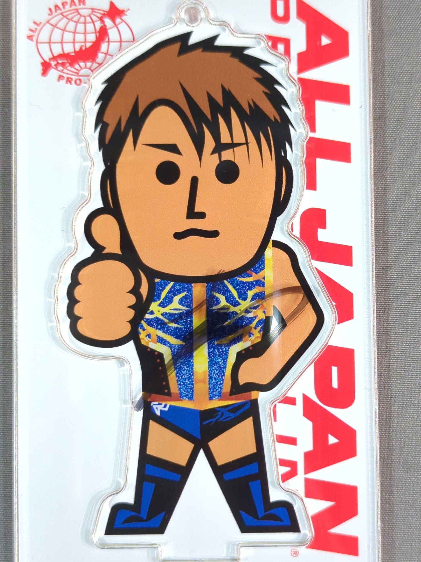 【hand signed autograph】 Yuma Aoyagi  Character Acrylic Stand Keychain