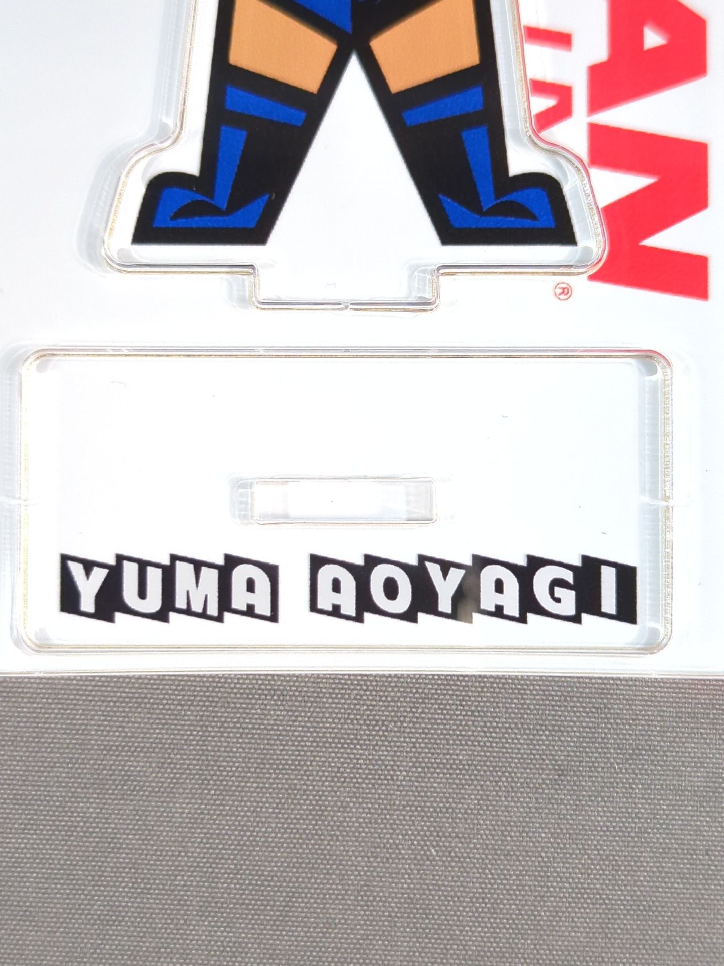 【hand signed autograph】 Yuma Aoyagi  Character Acrylic Stand Keychain