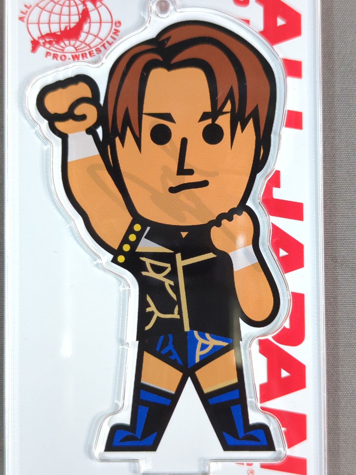 【hand signed autograph】 Yuma Aoyagi  Character Acrylic Stand Keychain