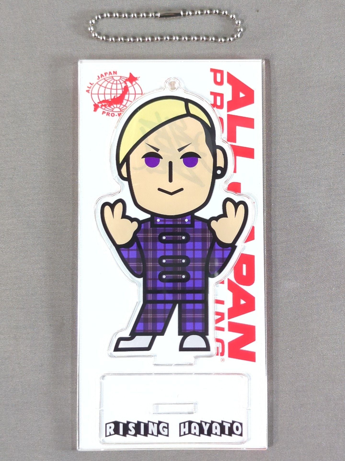 【hand signed autograph】  Rising HAYATO Character Acrylic Stand Keychain