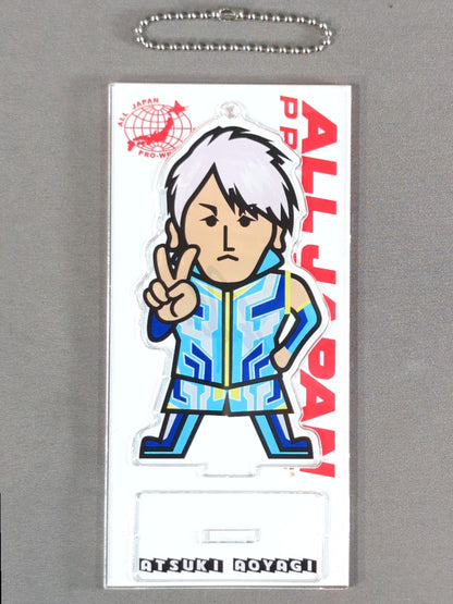 【hand signed autograph】 Atsuki Aoyagi  Character Acrylic Stand Keychain