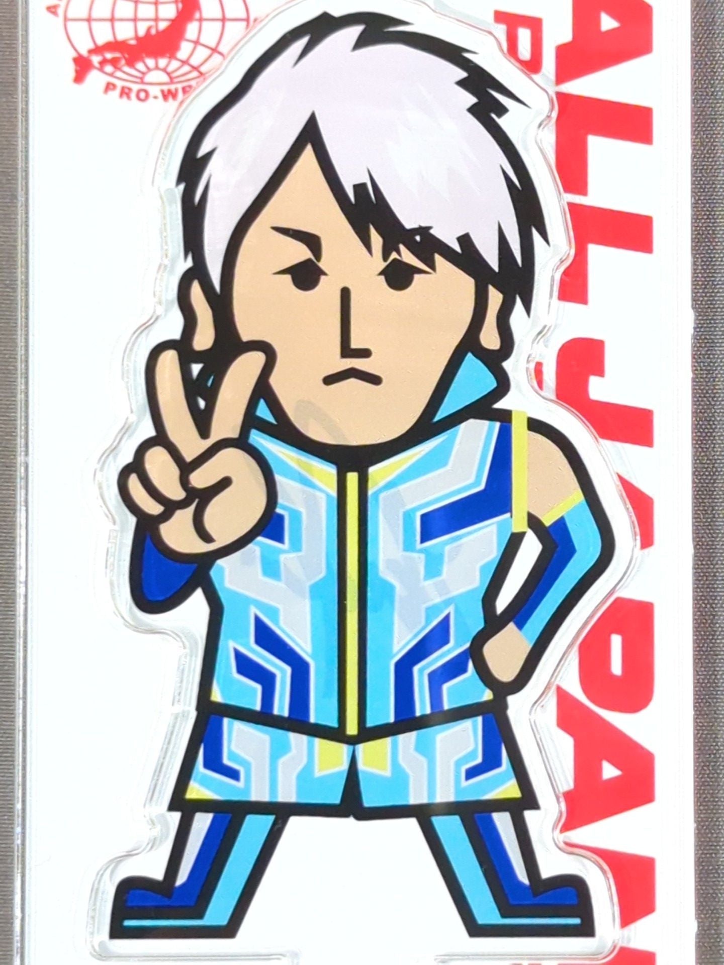 【hand signed autograph】 Atsuki Aoyagi  Character Acrylic Stand Keychain