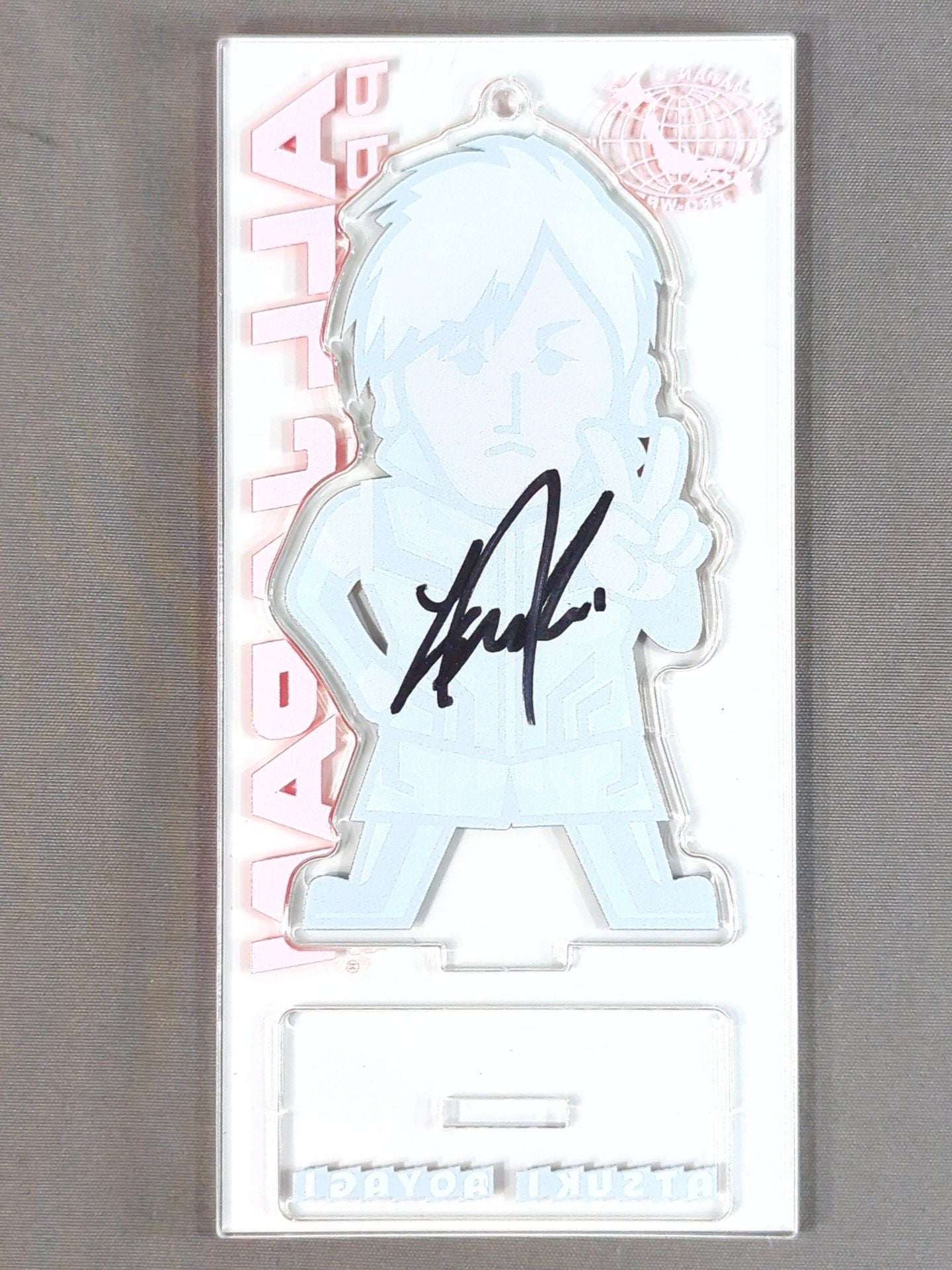 【hand signed autograph】 Atsuki Aoyagi  Character Acrylic Stand Keychain