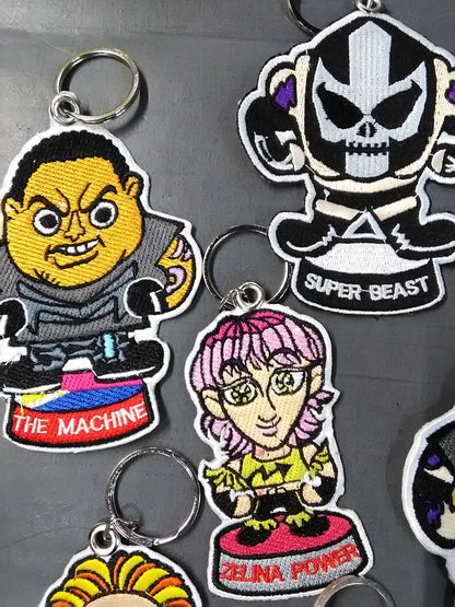 【地下プロレス世界7カ国出場選手】ワッペンキーホルダーセット