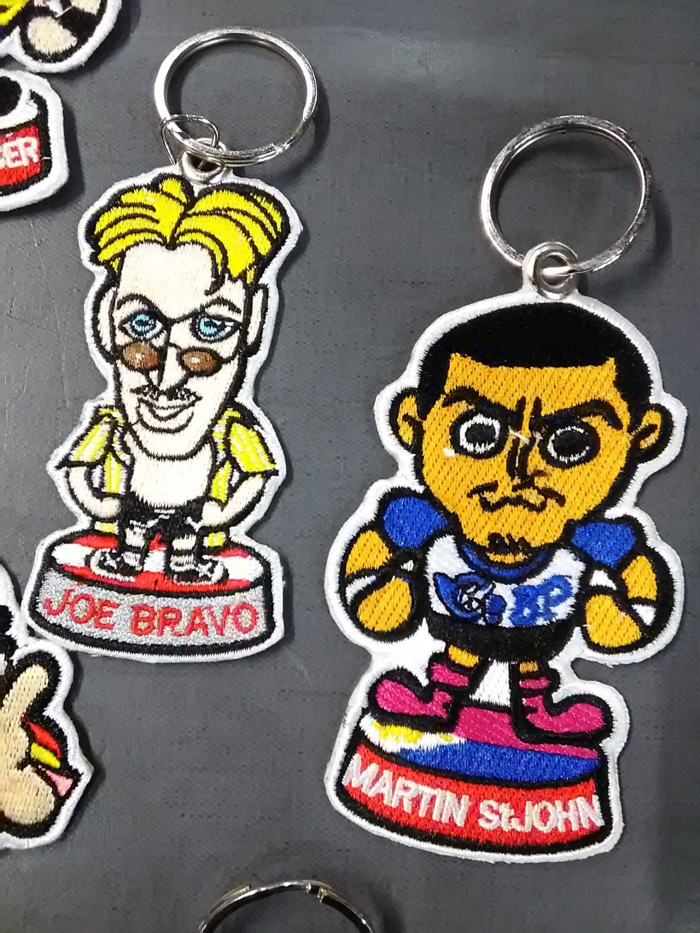 【地下プロレス世界7カ国出場選手】ワッペンキーホルダーセット