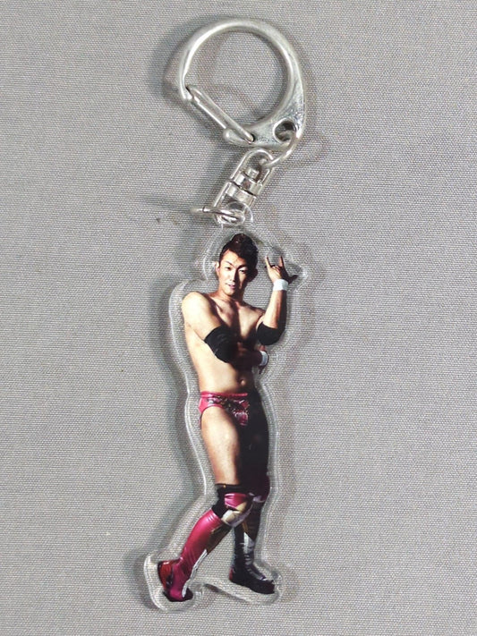【hand signed autograph】 Wrestling of Darkness 666  Shinobu Acrylic Keychain
