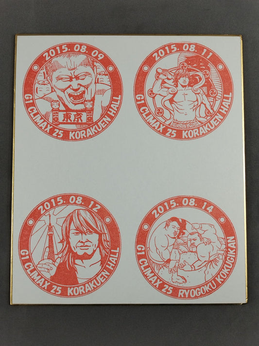 ★ Local stamp ★ G1 CLIMAX 25 venue stamp Shikishi ( Autograph board ) (2)
