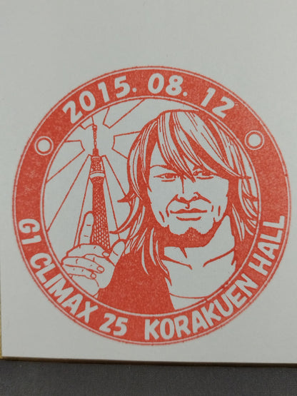 ★ Local stamp ★ G1 CLIMAX 25 venue stamp Shikishi ( Autograph board ) (2)