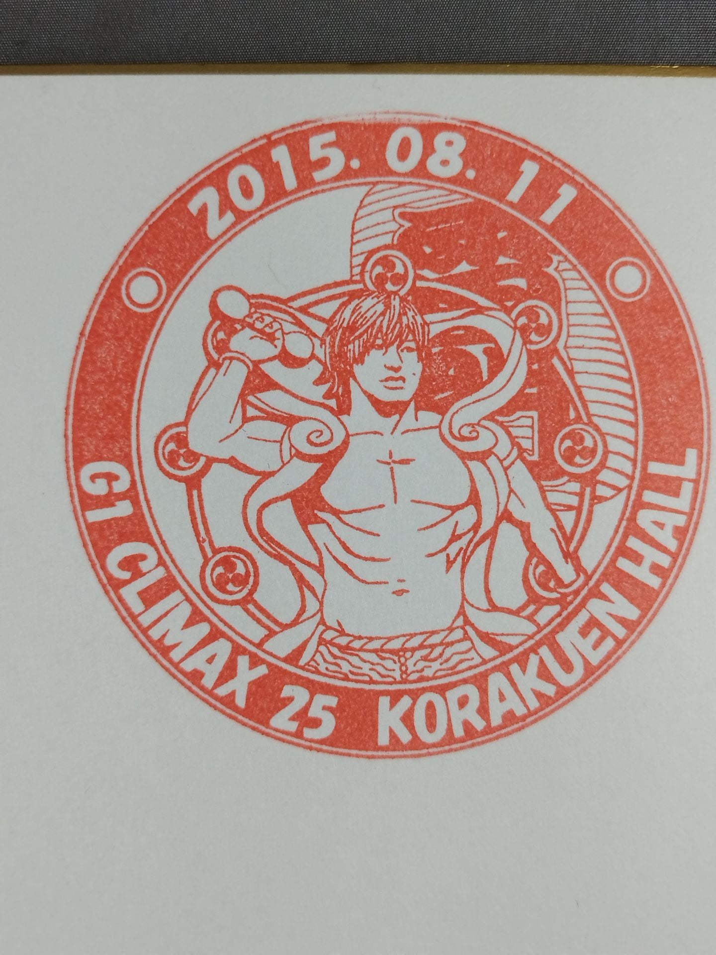 ★ Local stamp ★ G1 CLIMAX 25 venue stamp Shikishi ( Autograph board ) (2)