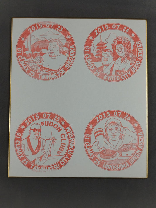 ★ Local stamp ★ G1 CLIMAX 25 venue stamp Shikishi ( Autograph board ) (1)