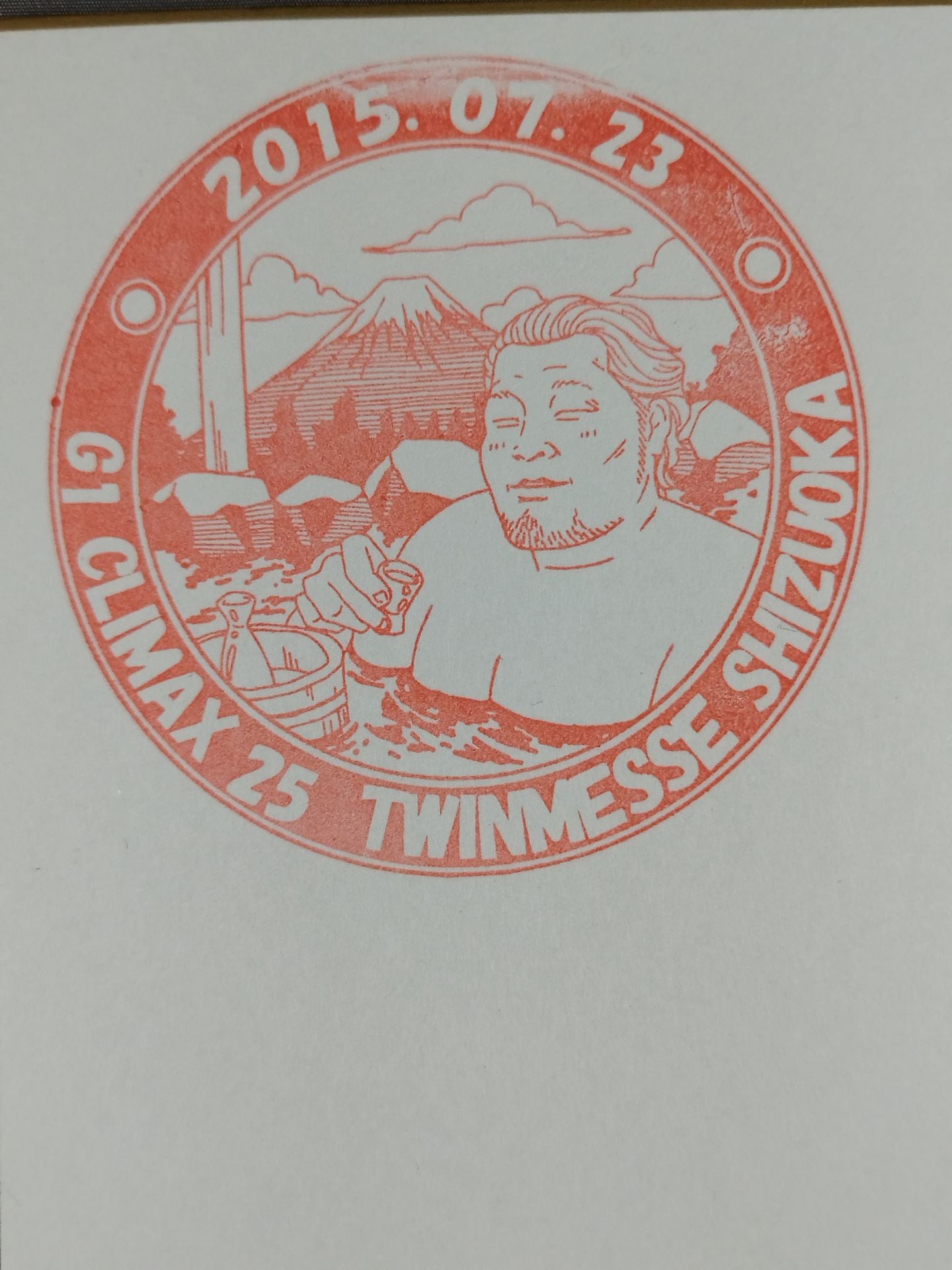 ★ Local stamp ★ G1 CLIMAX 25 venue stamp Shikishi ( Autograph board ) (1)