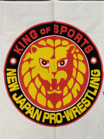 [Minoru Tanaka &Takashi Iizuka hand signed autograph ] Lion Mark  flag (Middle)