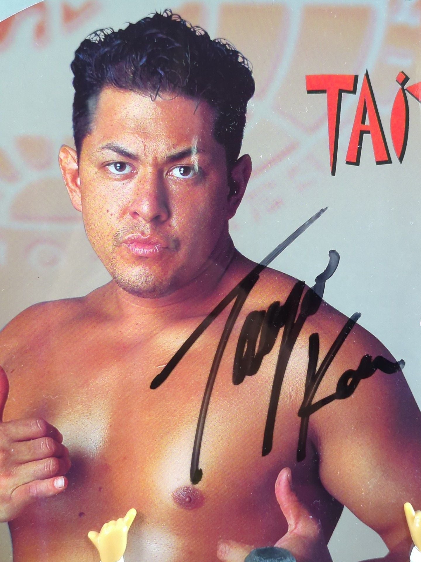 【hand signed autograph】 Taiyo Kea  Figures Uchiwa (paper fan) 